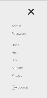 Admin Menu